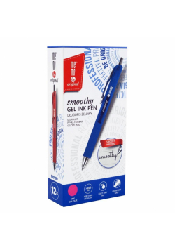 Długopis żelowy Smoothy różowy (12szt) MemoBe