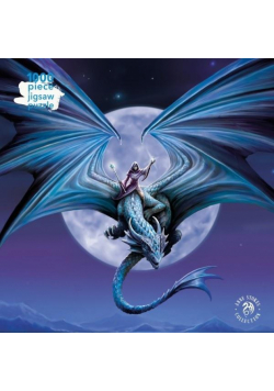Puzzle 1000 Moonstone Anne Stokes Smok i księżyc