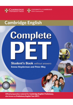 Complete PET Student's Book without answers+ CD