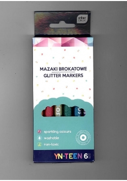 Mazaki brokatowe 6 kolorów Yn Teen