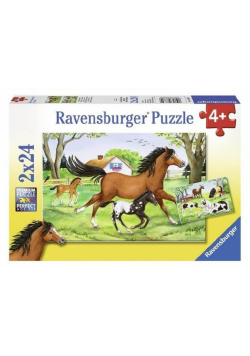 Puzzle Świat koni 2x24