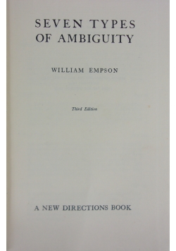 Seven Types Of Ambiguity
