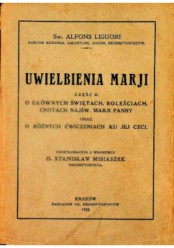Uwielbienia Marji Część II, 1928 r.