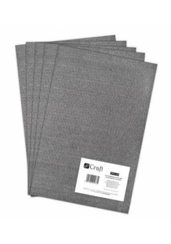 Filc poliestrowy A4 grey 5szt