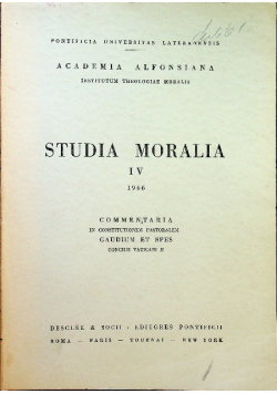Studia Moralia IV 1966