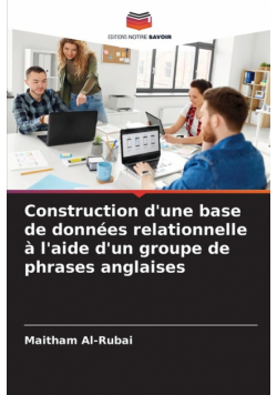 Construction d'une base de données relationnelle à l'aide d'un groupe de phrases anglaises