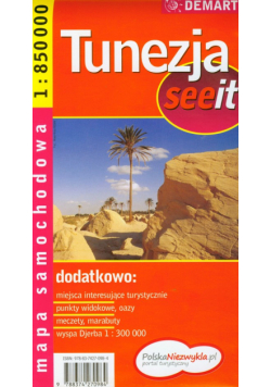 Tunezja mapa samochodowa 1: 850 000