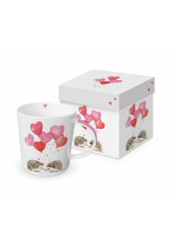 Kubek porcelanowy Jeże z balonami 350ml
