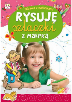 Rysuję szlaczki z małpką Zabawa z naklejkami