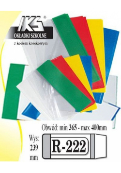 Okładka książkowa regulowana R-222 50 sztuk