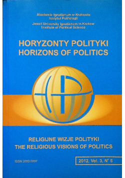 Horyzonty polityki Religijne wizje polityki 2012 Vo .3 Nr 5