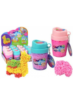 Squishy kulki styropianowe w kubku różowy