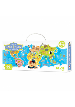 CzuCzu Puzzle Mapa świata Zwierzęta