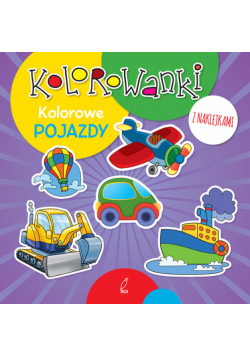 Kolorowanki z naklejkami Kolorowe pojazdy