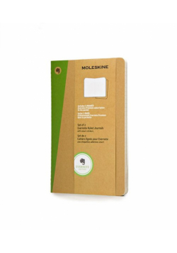 Zestaw 2 Zeszytów Moleskine Evernote Journals L w linie + naklejki Smart