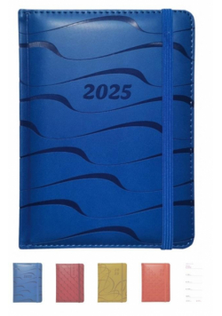 Terminarz 2025 tygod. B6+ flex Vivella z gumką MIX
