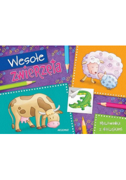 Wesołe zwierzęta Malowanka z naklejkami