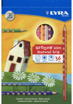 Lyra Kredki Groove slim 36 sztuk + temperówka