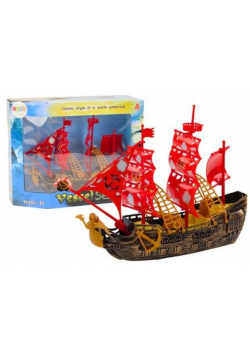 Statek piracki ze światłem i dźwiękiem brązowy