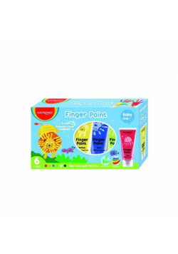 Farby do malowania palcami +0ml 6 kolorów