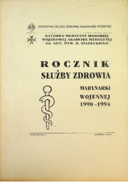 Rocznik służby zdrowia  marynarki wojennej 1990 - 1994