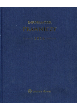 Informator Prawniczy 2016 A4 granatowy