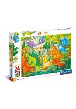 Puzzle 24 Maxi Super Kolor Dinos Happy Oasis
