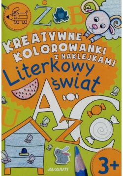 Kreatywne kolorowanki z naklejkami Literkowy świat