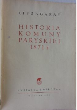 Historia komuny paryskiej 1871 r., 1950 r.