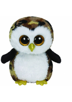 Beanie Boos Owliver - czarno-brązowa sowa średnia