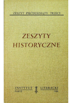 Zeszyty Historyczne Zeszyt 53