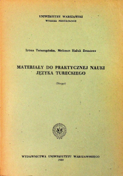 Materiały do praktycznej nauki języka tureckiego