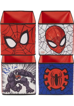 Pojemnik rozkładany na zabawki Spiderman 4szt