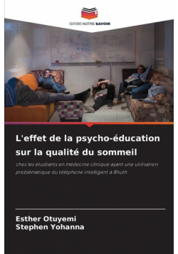 L'effet de la psycho-éducation sur la qualité du sommeil
