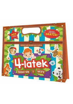 4-latek bawi się i uczy Edukacyjna teczka dla czterolatka