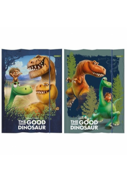 Teczka z gumką A4 Dobry Dinozaur mix wzorów 10 sztuk