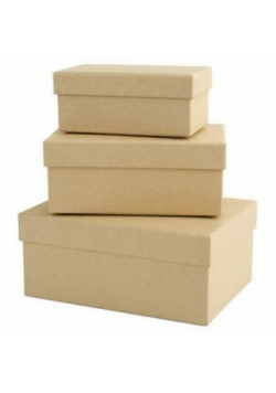 Pudełka tekturowe papermania prostokątne 3szt