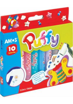 Farby do tkanin Amos Puffy  10 kolorów