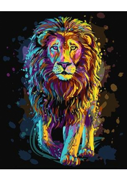 Malowanie po numerach - Duma dżungli 40x50cm