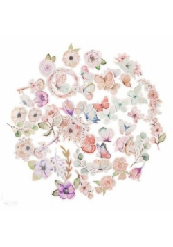 Kształty papierowe boho flowers&butterflies 50szt