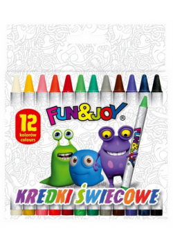 Kredki świecowe Fun&Joy 12 kolorów