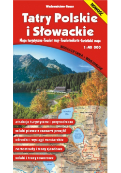Tatry Polskie i Słowackie. Mapa turystyczna 1:40 000