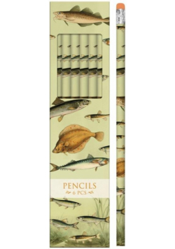 Ołówki ozdobne STPEN28 Nordyckie ryby - 6 sztuk