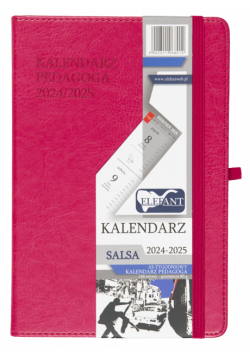 Kalendarz Pedagoga 2024/2025 Salsa A5 tygodniowy karmazynowy