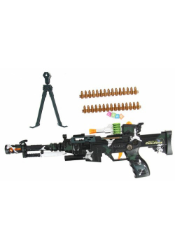 Karabin wojskowy na ramię światło dźwięk 50cm