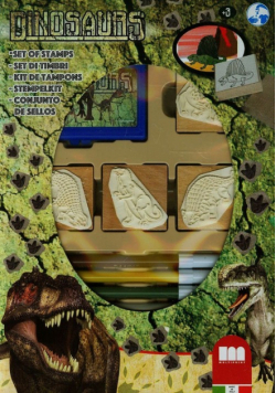 Pieczątki 4 sztuki Dinozaur