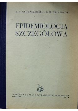 Epidemiologia szczegółowa