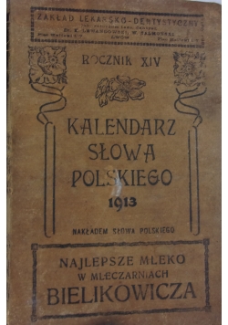 Kalendarz słowa Polskiego, 1913r