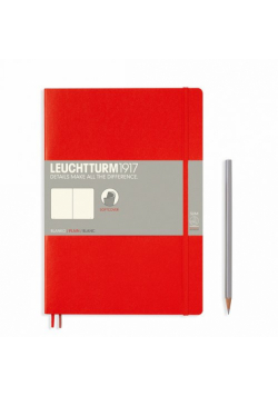 Notatnik B5 Leuchtturm1917 gładki czerwony