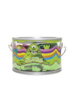 Ultra Piasek 200g zielony + 5 foremek Zamek